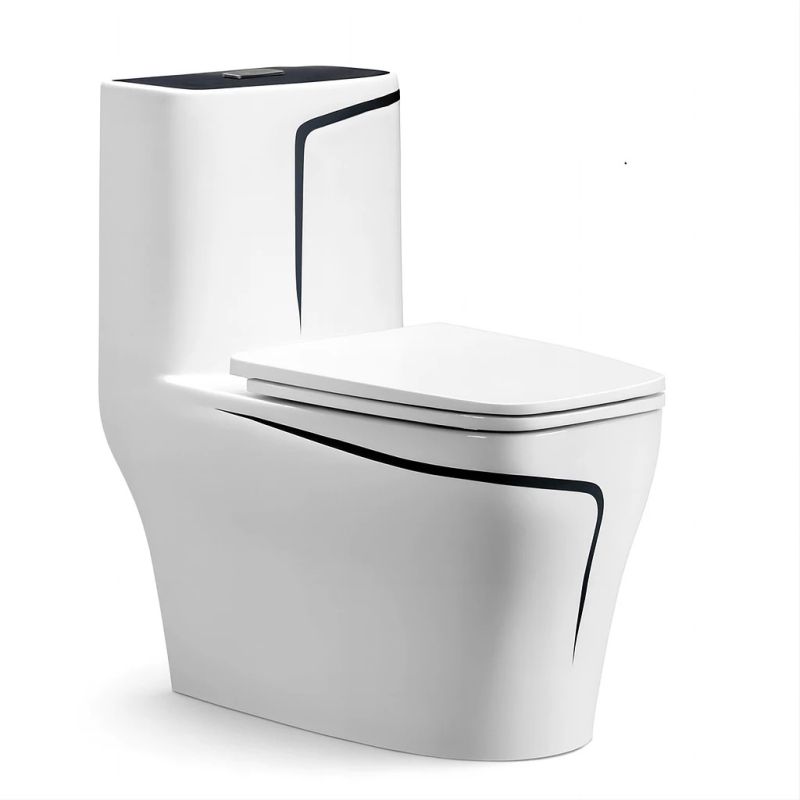 Set vas WC si lavoar stativ Lazio, Alb, ceramica sanitara, montaj pe podea, rezervor inclus, gaura de baterie, capac soft-close