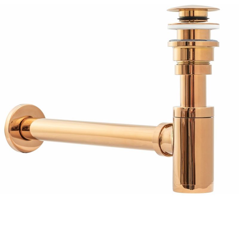 Sifon de scurgere universal+ ventil klik-klak, sistem Push-up, finisaj Rose Gold