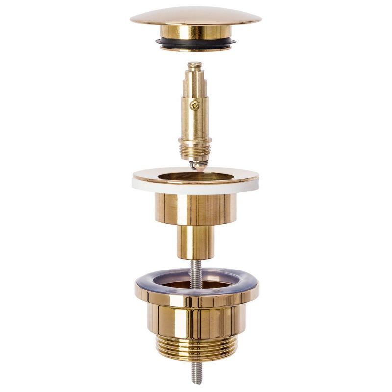 Sifon de scurgere universal+ ventil klik-klak, sistem Push-up, finisaj Rose Gold