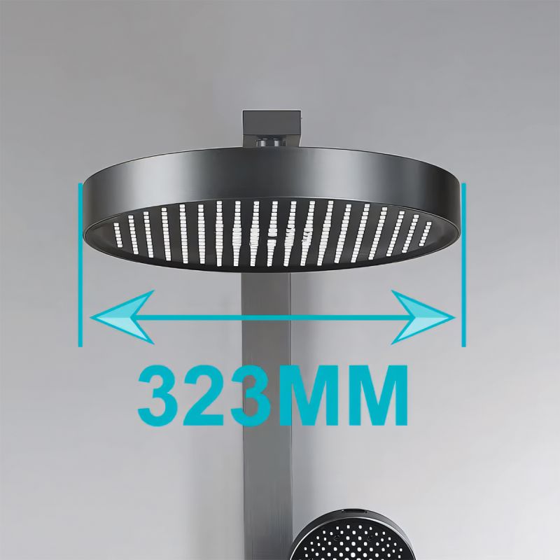 Sistem de dus, baterie Piano Keys, suport obiecte, pipa de cada tip cascada, 3 functii, Crom, Vivo