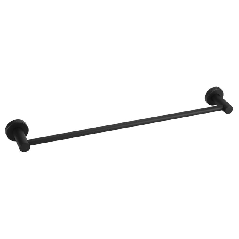 Suport prosoape, 57.5 cm, Negru Mat, otel, design modern, Velvet