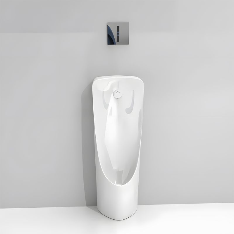 Urinal de podea cu senzor integrat, 34x35.5x100, Alb Lucios, Silento