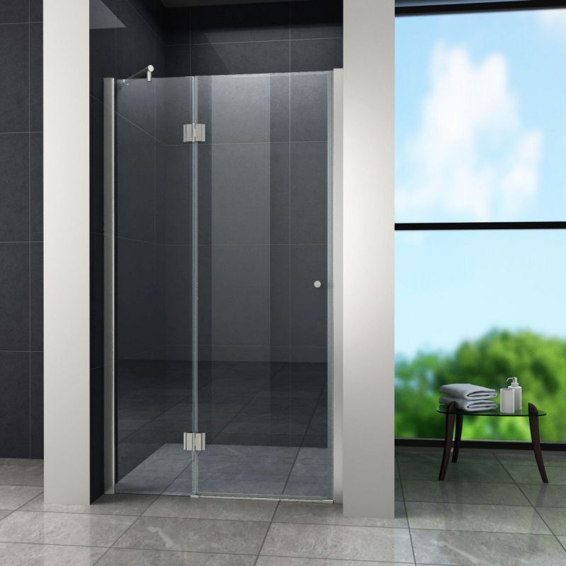 Usa de dus EGO-Freesia, batanta, 125x195 cm, sticla securizata 8 mm, transparenta, Nano Easy Clean