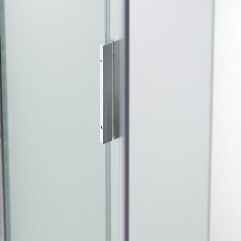 Usa de dus, glisanta, transparenta, sticla securizata de 6 mm, reversibila, dimensiuni intre 100-160 cm, profil Crom, Hanes