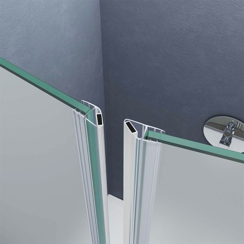 Usa de nisa EGO-24D, sticla securizata 6 mm, Sablata, Deschidere 180°, dimensiune de 100x195 cm, tratament Nano Easy Clean