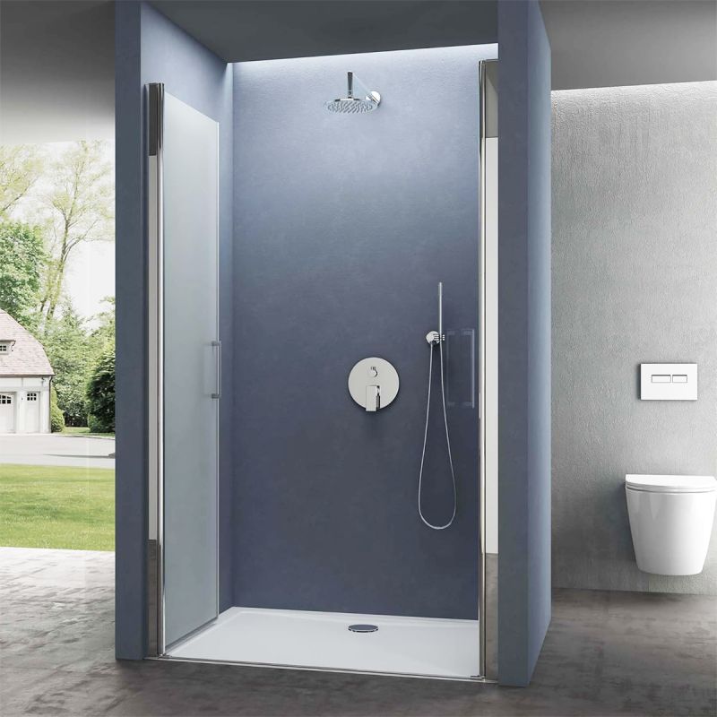 Usa de nisa EGO-24D, sticla securizata 6 mm, Sablata, Deschidere 180°, dimensiune de 100x195 cm, tratament Nano Easy Clean