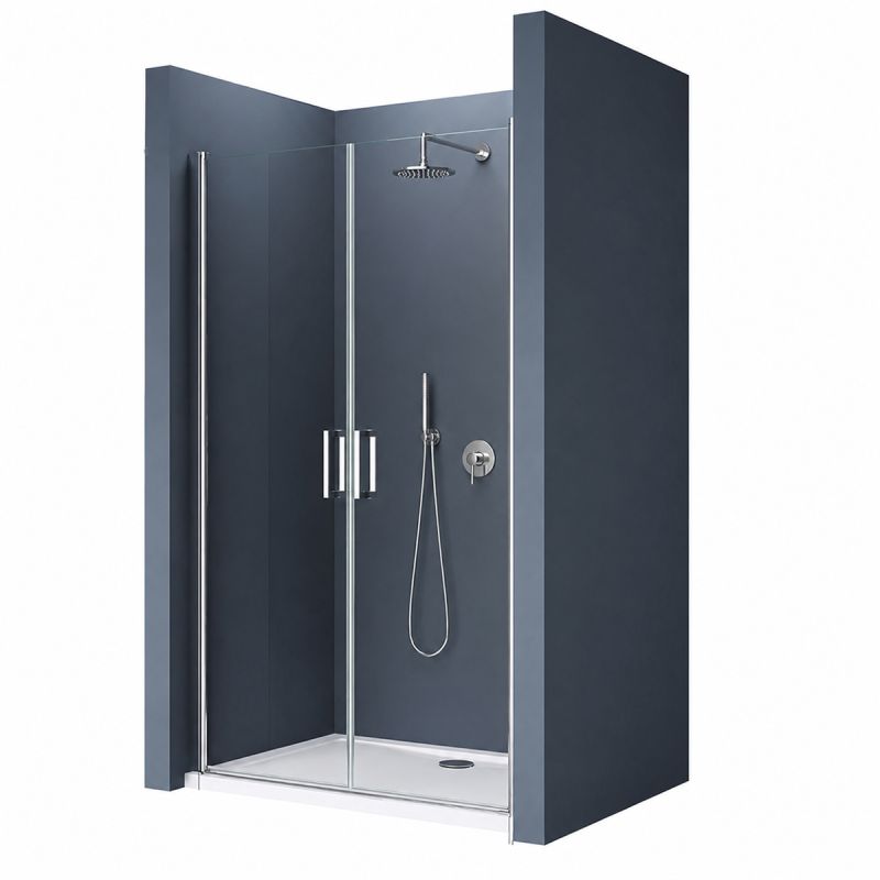 Usa de nisa EGO-24D, sticla securizata 6 mm, Transparenta, Deschidere 180°, 80-85-100-140x195 cm, tratament Nano Easy Clean