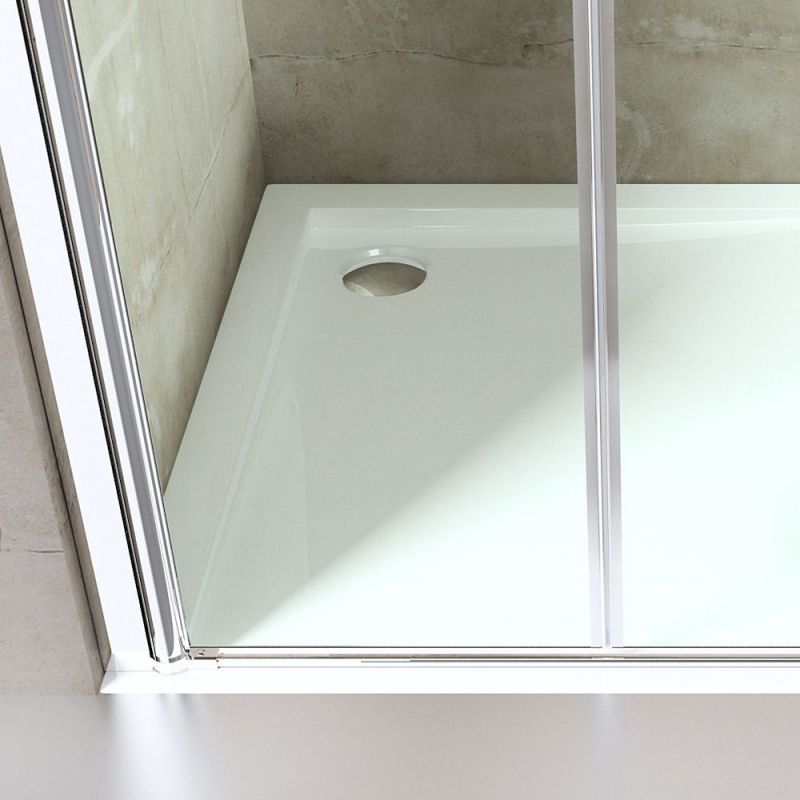 Usa de nisa EGO-24D, sticla securizata 6 mm, Transparenta, Deschidere 180°, 80-85-100-140x195 cm, tratament Nano Easy Clean