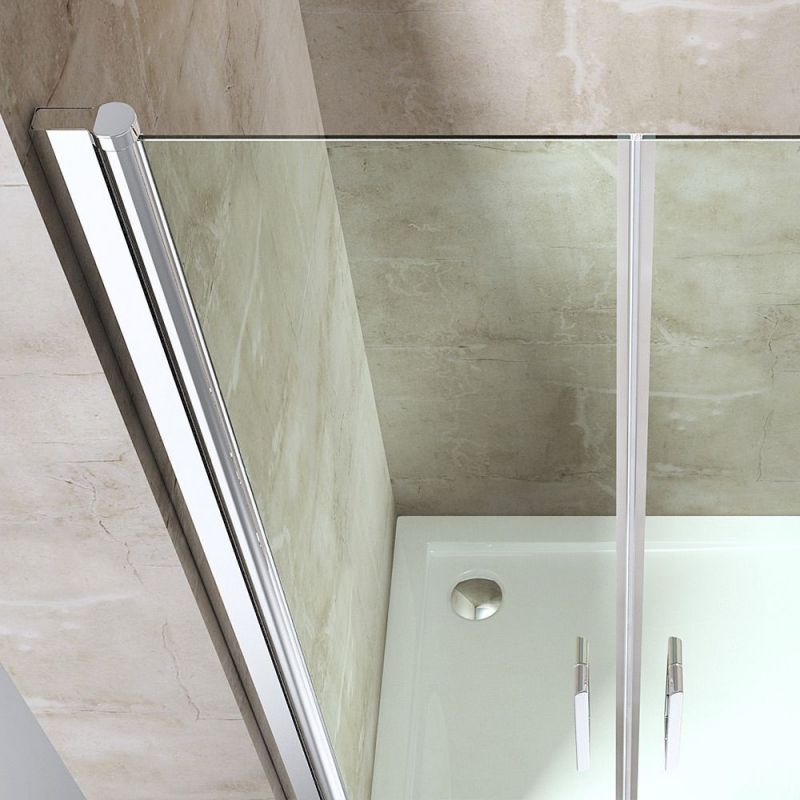 Usa de nisa EGO-24D, sticla securizata 6 mm, Transparenta, Deschidere 180°, 80-85-100-140x195 cm, tratament Nano Easy Clean