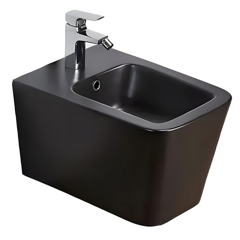 Vas Bideu Alfonso, Negru mat, Power Colour, 52x35cm, montaj suspendat, cu preaplin