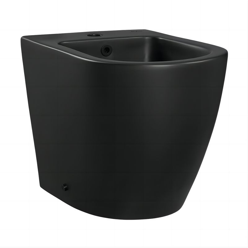 Vas bideu Galo, Negru Mat, Power Colour, 54x37 cm montaj podea, cu preaplin