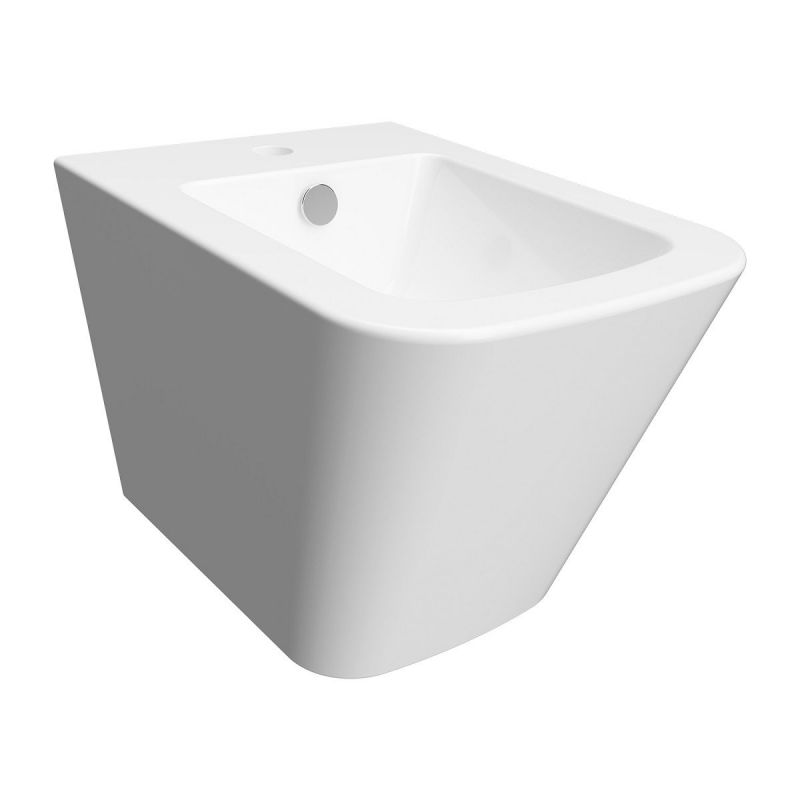 Vas bideu OMNIRES FONTANA, Alb Lucios, 49x35 cm, montaj suspendat,ceramica sanitara