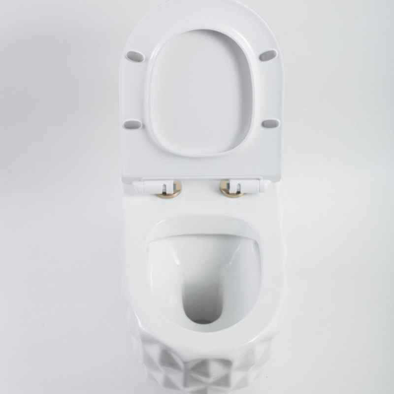 Vas Wc, Alb Lucios, Rimless, 49x36 cm, montaj suspendat, capac Duroplast, ceramica sanitara, Sidef