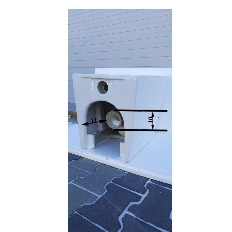 Vas wc Alfonso Rimless montaj pe podea, capac slim, 56x35 cm, Alb, ceramica sanitara