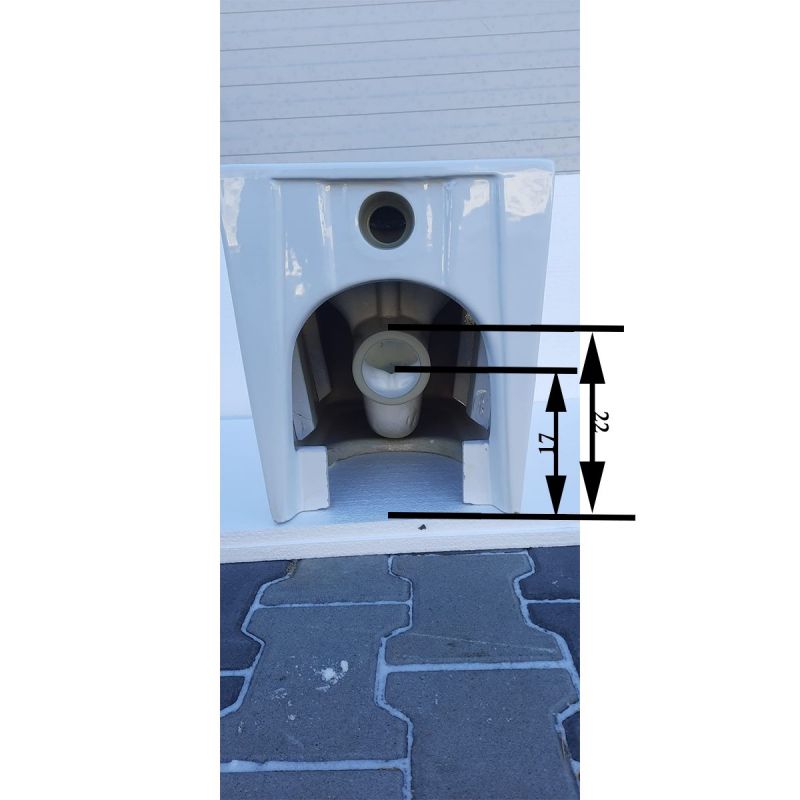 Vas wc Alfonso Rimless montaj pe podea, capac slim, 56x35 cm, Alb, ceramica sanitara