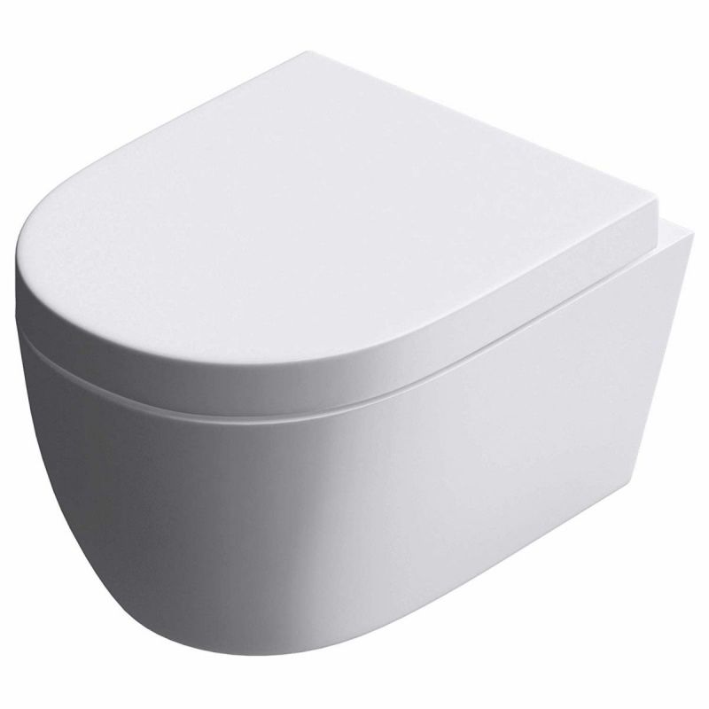 Vas Wc EGO-106, Alb, suspendat, capac Duroplast inclus, 48x35.5 cm
