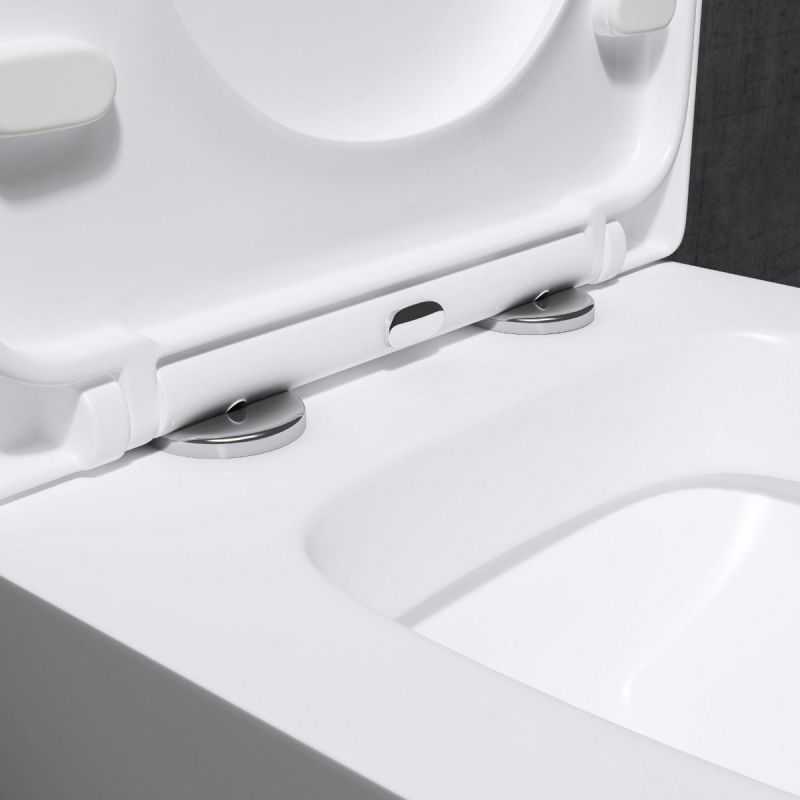 Vas Wc EGO-106, Alb, suspendat, capac Duroplast inclus, 48x35.5 cm