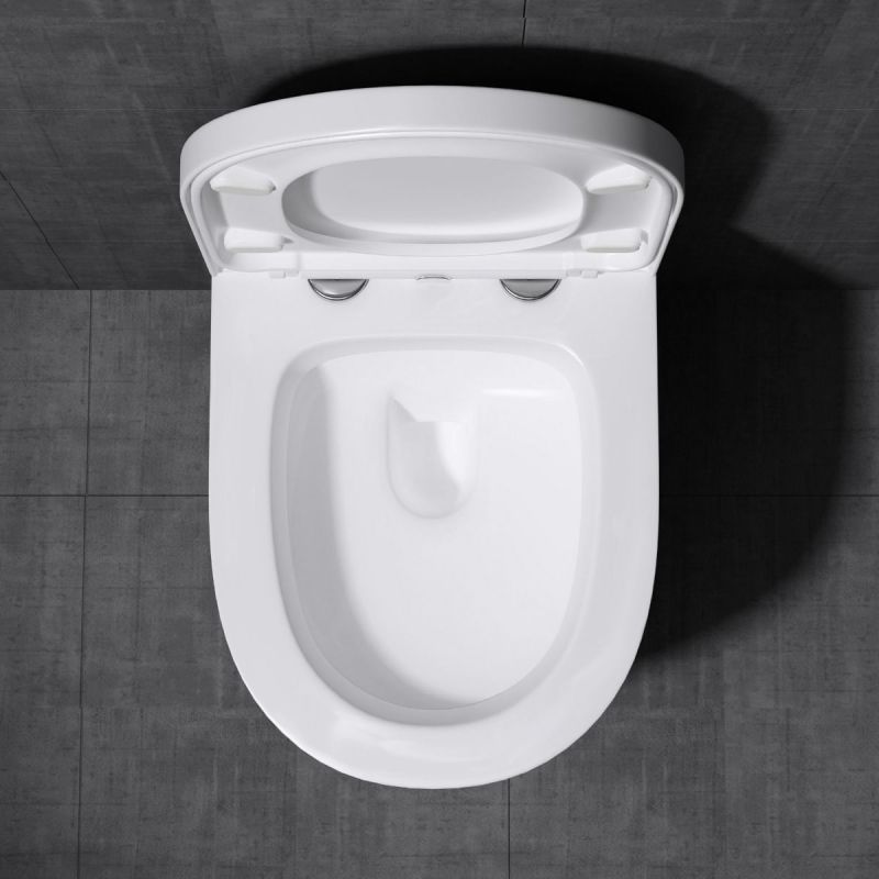 Vas Wc EGO-106, Alb, suspendat, capac Duroplast inclus, 48x35.5 cm