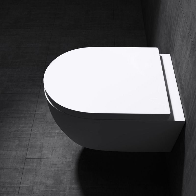 Vas Wc EGO-106, Alb, suspendat, capac Duroplast inclus, 48x35.5 cm