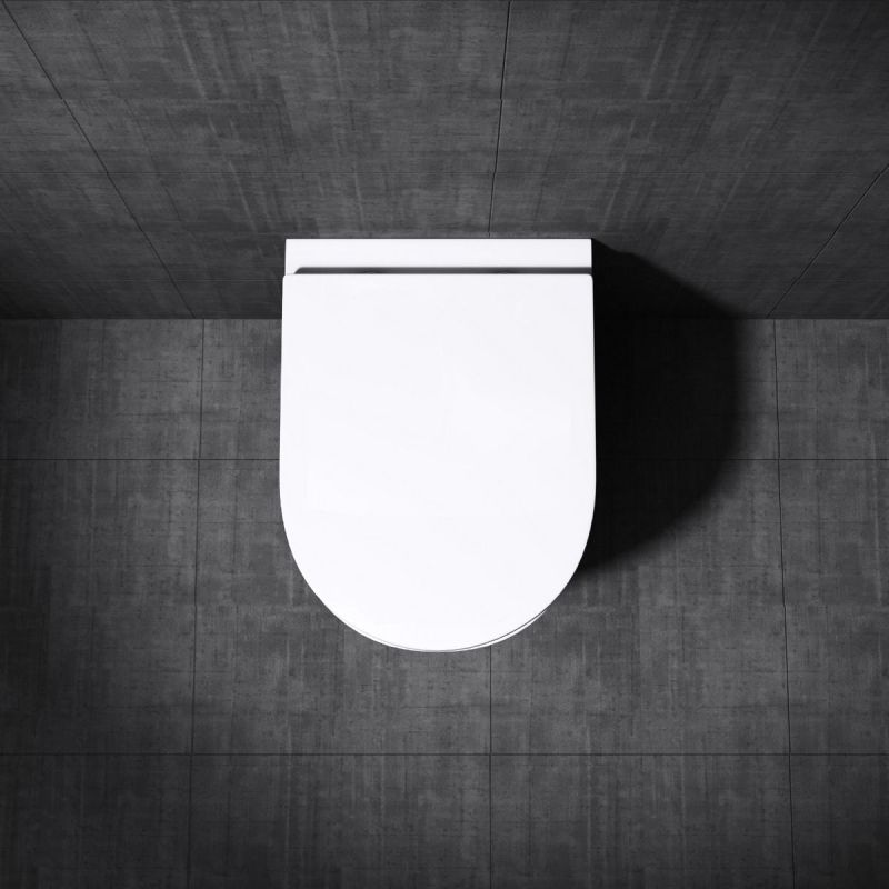 Vas Wc EGO-106, Alb, suspendat, capac Duroplast inclus, 48x35.5 cm