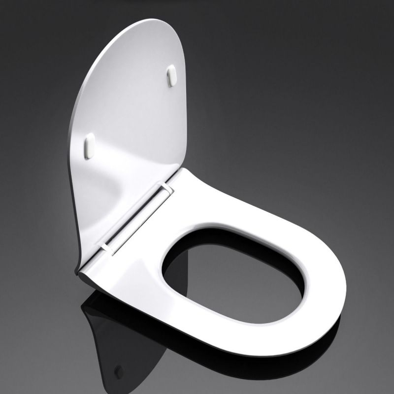 Vas wc EGO-304T, Alb, montaj pe podea, capac Silent Close, ceramica sanitara, 65x39 cm