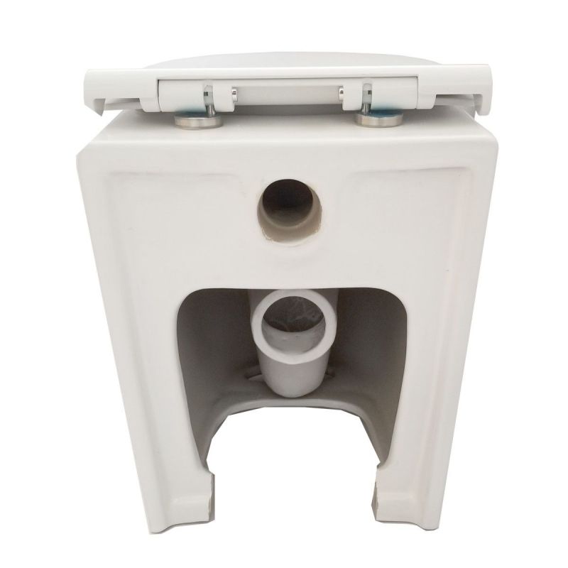 Vas WC EGO Galo, Rimless, Alb, 56x36 cm montaj podea, capac duroplast slim soft-close inclus