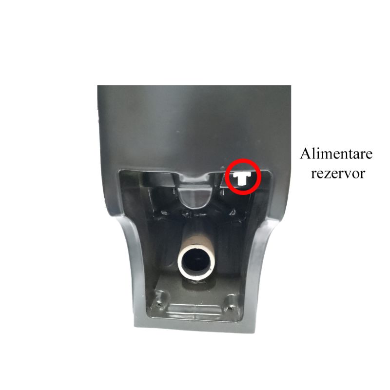 Vas WC Enrico, SifonFlush, Alb, 68x37 cm, Rezervor Inclus, montaj podea, capac cu soft-close inclus
