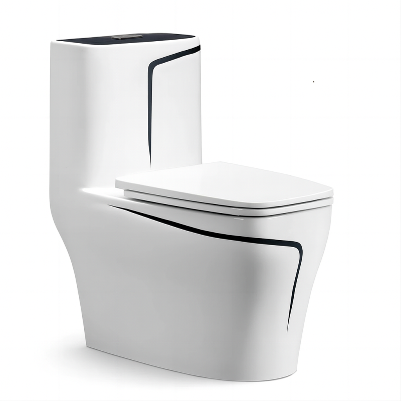 Vas WC Lazio, 69x39 cm, rezervor inclus, Alb, montaj podea, capac cu soft-close inclus, Royalty Line by Ego