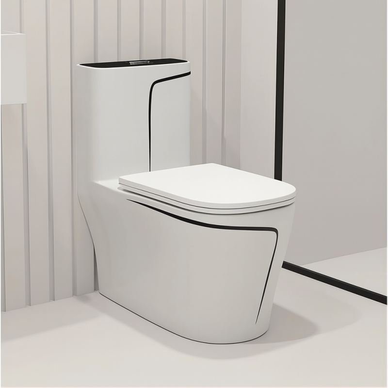 Vas WC Lazio, 69x39 cm, rezervor inclus, Alb, montaj podea, capac cu soft-close inclus, Royalty Line by Ego
