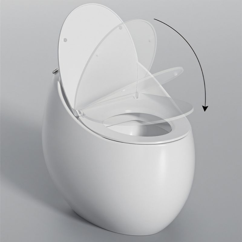 Vas WC  New Santa Rimless, 65x47 cm, Rezervor Incorporat, Alb, montaj podea, capac cu soft-close inclus