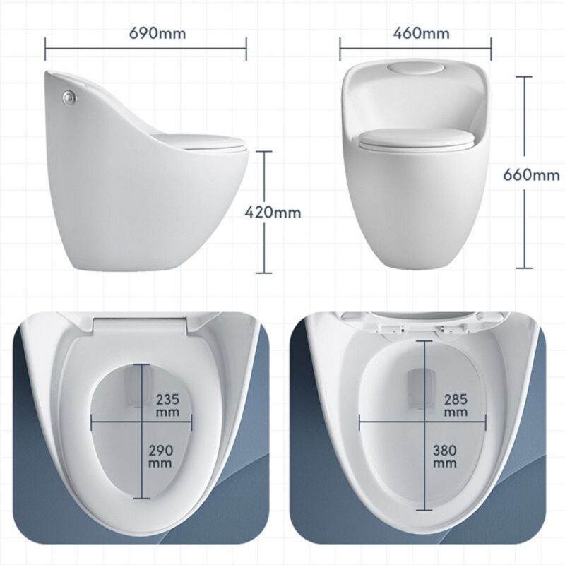 Vas WC New Santa Rimless, 69x46 cm, Rezervor Incorporat, Negru Mat, Power Colour, montaj podea, capac cu soft-close inclus