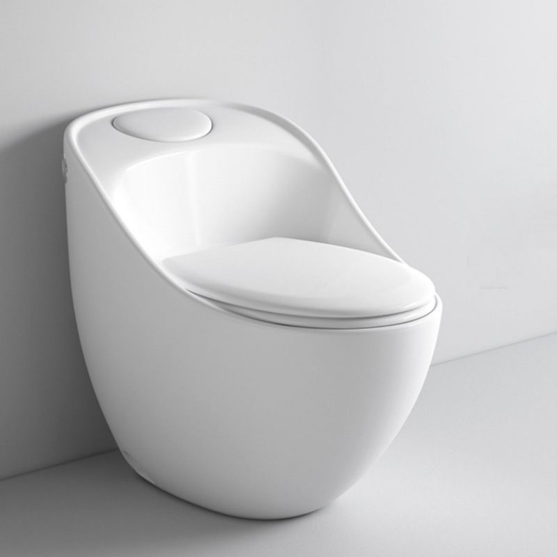 Vas WC Santa Rimless, 69x46 cm, rezervor incorporat, Alb, montaj podea, capac cu soft-close inclus, Royalty Line by Ego