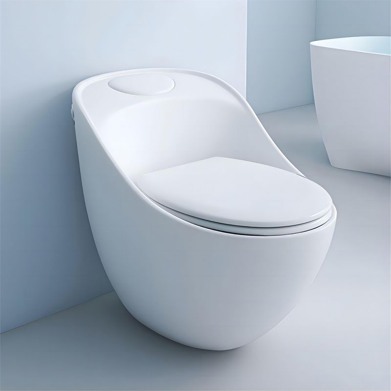 Vas WC Santa Rimless, 69x46 cm, rezervor incorporat, Alb, montaj podea, capac cu soft-close inclus, Royalty Line by Ego