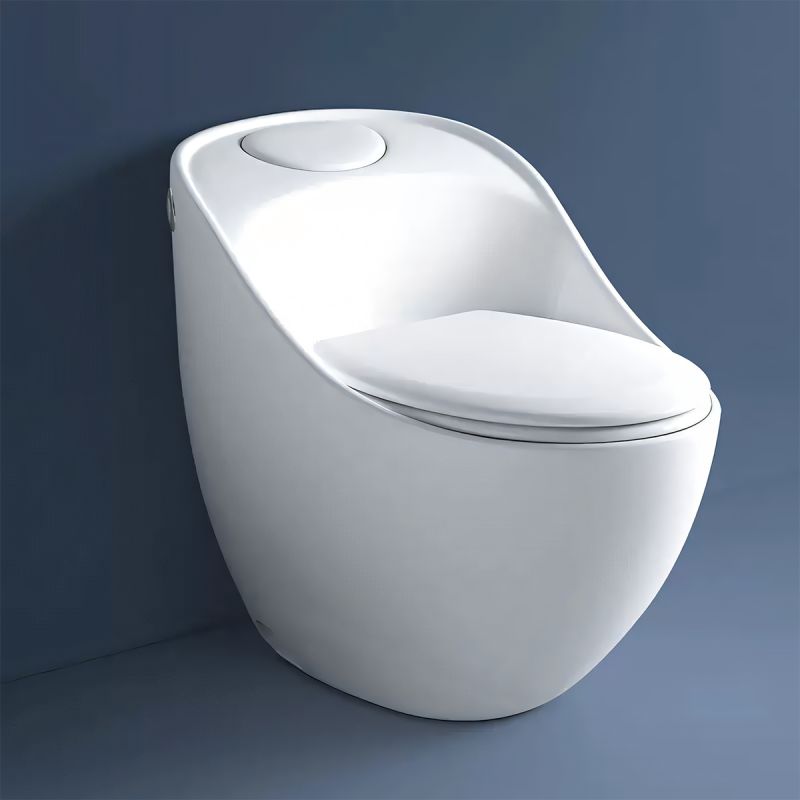 Vas WC Santa Rimless, 69x46 cm, rezervor incorporat, Alb, montaj podea, capac cu soft-close inclus, Royalty Line by Ego