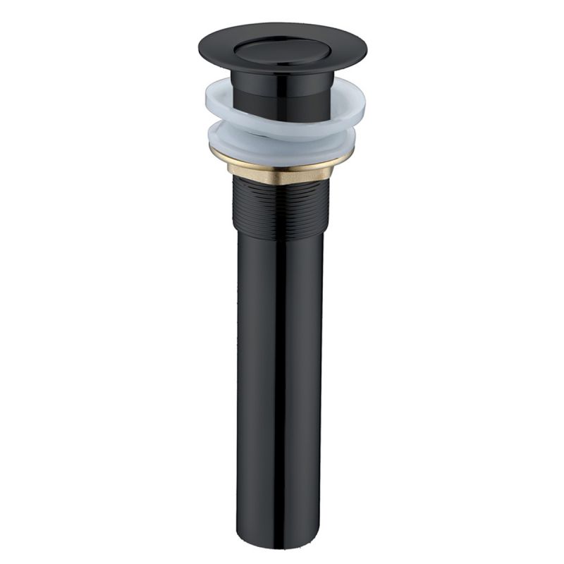 Ventil fara preaplin, sistem bounce, negru mat, alama, cu etansare din silicon, Aria